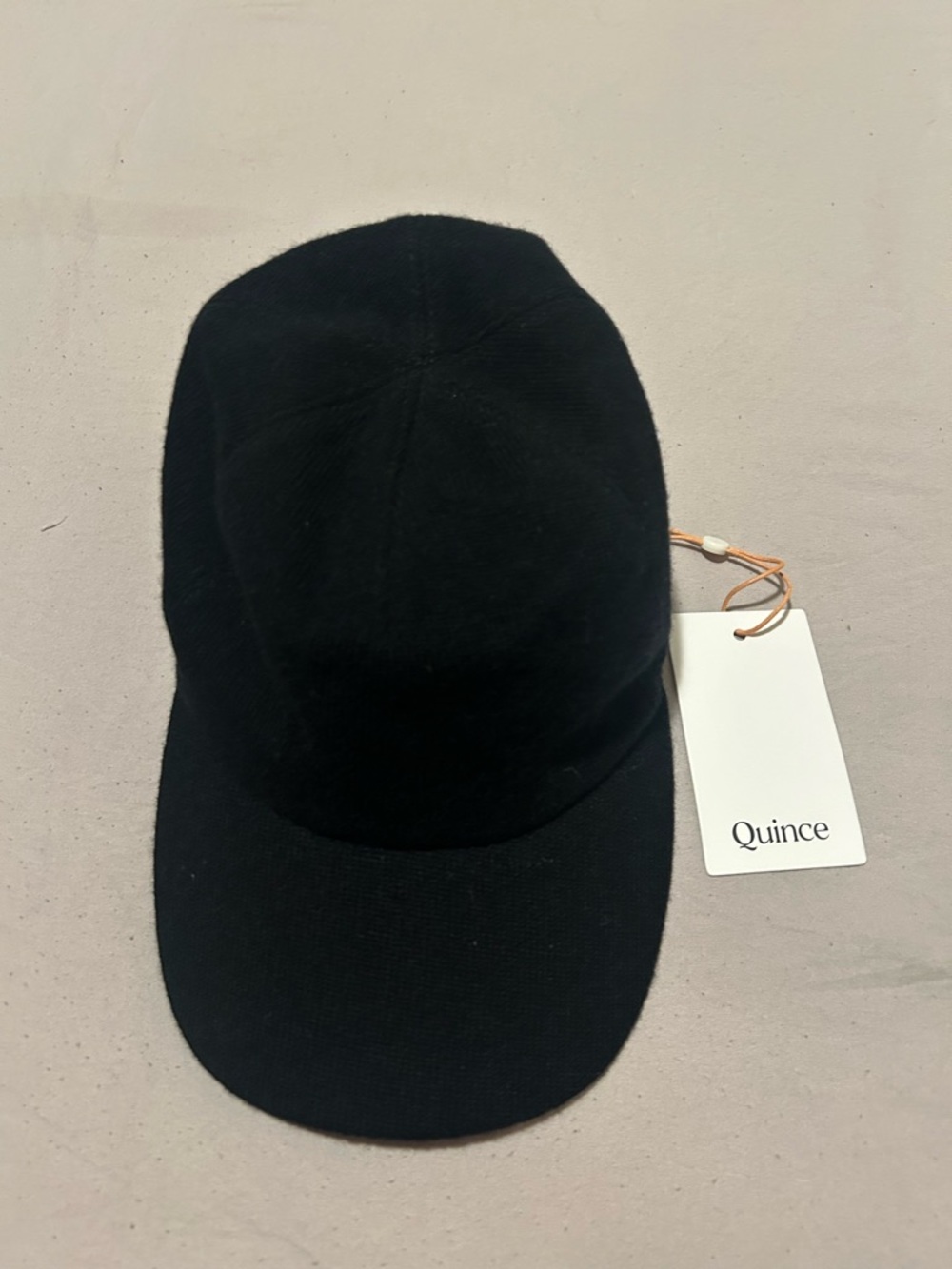 Quince Men's Black Baseball Cap with Minimal Profile